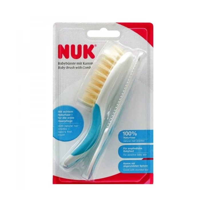 NUK Brosse Et Peigne Bleu