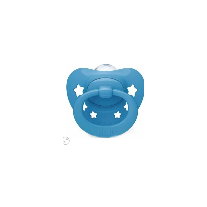 NUK Sucette Signature avec boite Bleu 6-18 Mois